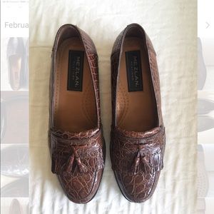 Mezlan genuine crocodile loafers